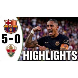 Barcelona knuste Elche CF 5-0 på bortebane.